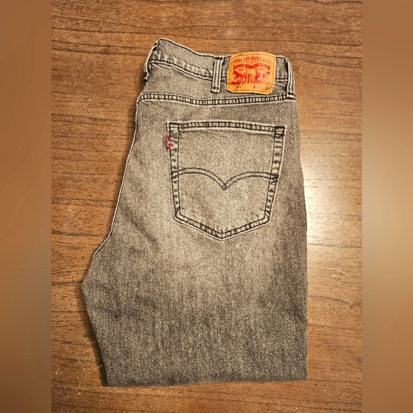 Levi Strauss & Co Distressed Black Jeans 38 X 29 - Picture 2 of 3